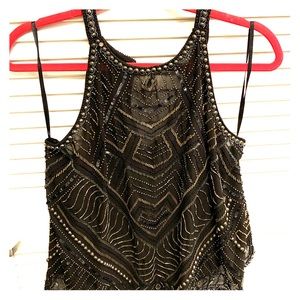 Parker sleeveless sequined top
